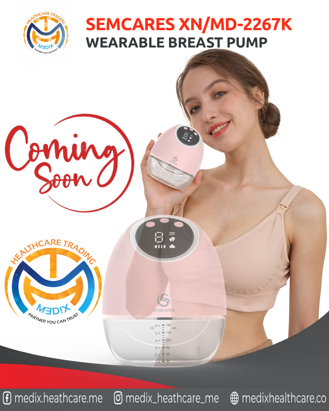 SEMCARES XN/MD-2267K WEARABLE BREAST PUMP